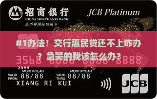 交行惠民贷无能力偿还该怎么办