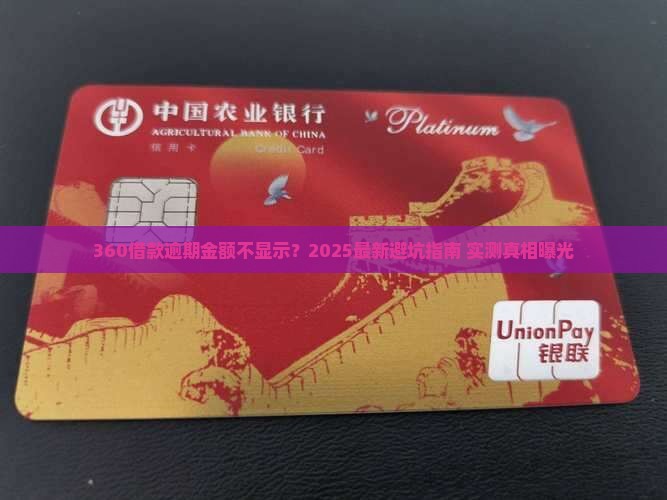 360借款逾期金额不显示