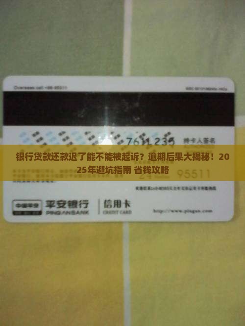 银行贷款还款迟了能不能被起诉