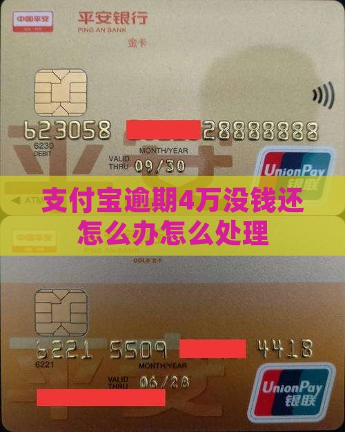欠支付宝4万没钱还怎么办