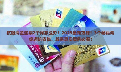 杭银消金逾期2个月怎么办