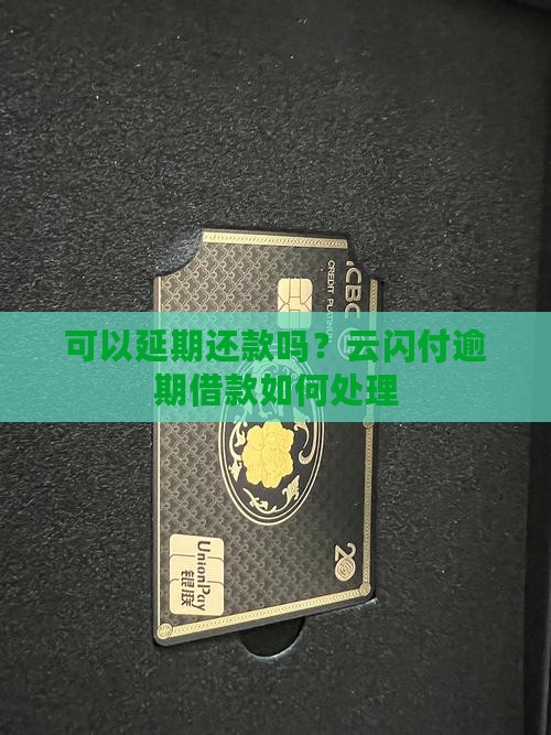 云闪付可以申请延期还款吗