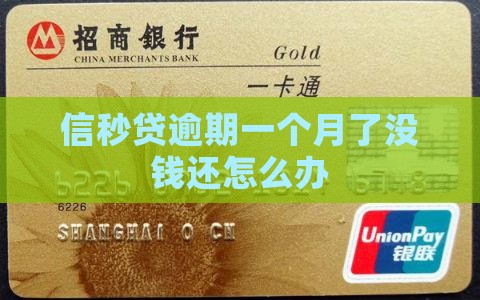 信秒贷逾期一个月了没钱还怎么办