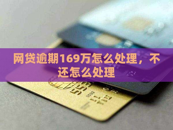 网贷逾期169万如何处理