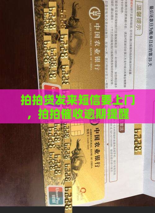 拍拍贷发来短信要上门