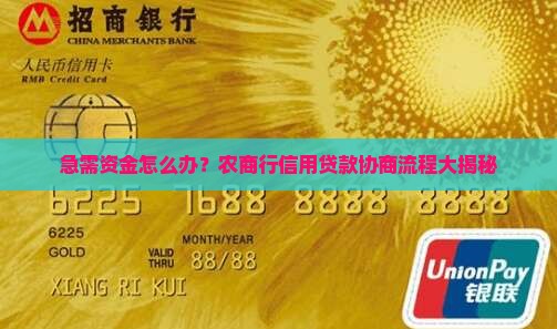 农商行信用贷款协商流程详解