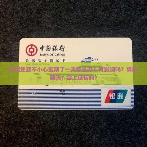 忘记还款不小心逾期了一天