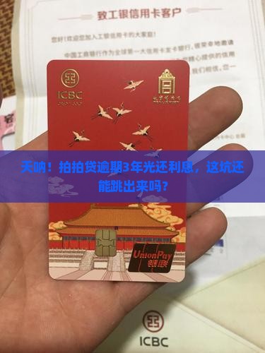 拍拍贷逾期3年只还利息怎么办