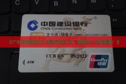 广东民生银行个性化分期方式详解