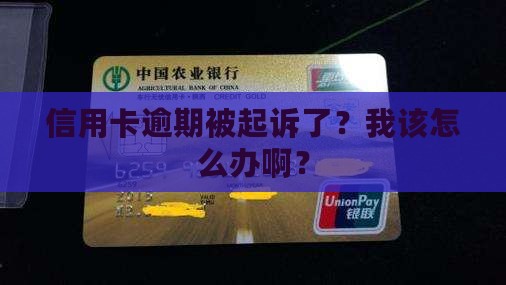 信用卡逾期了起诉我了怎么办