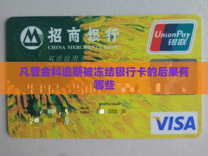 凡普金科逾期被冻结银行卡的后果有哪些