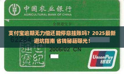 支付宝逾期无力偿还能停息挂账吗