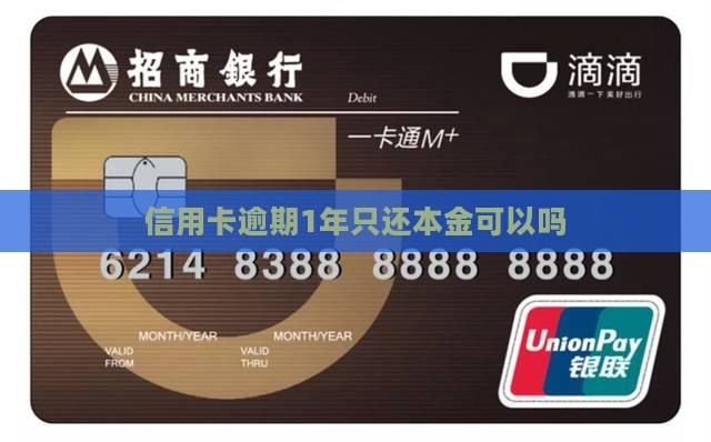 信用卡逾期1年只还本金