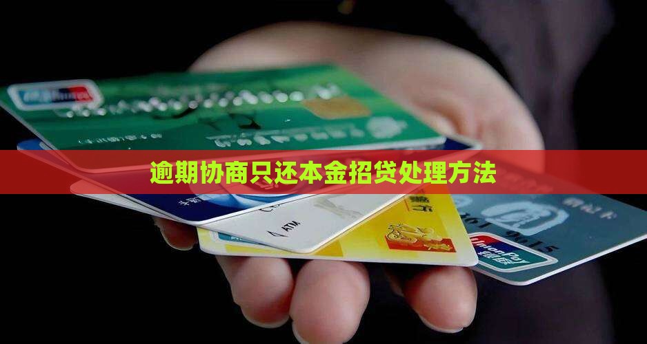 e招贷逾期只还本金协商和处理方法