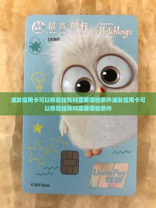浦发信用卡可以停息挂账吗需要哪些条件