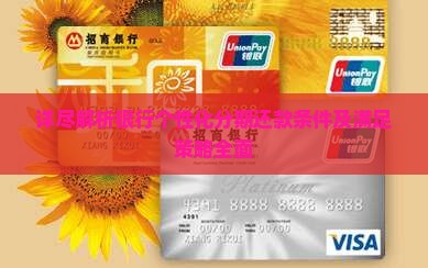 详尽解析银行个性化分期还款条件及满足策略全面