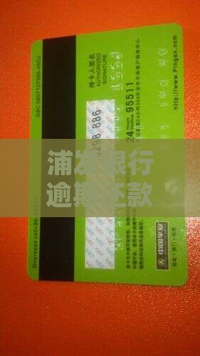 浦发银行逾期还款会有什么后果？