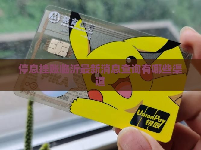 停息挂账临沂最新消息查询有哪些渠道