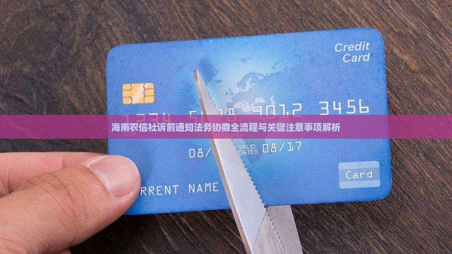 海南农信社诉前通知法务协商全流程与关键注意事项解析