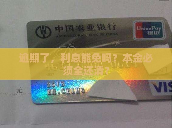 借贷逾期可以只还本金吗