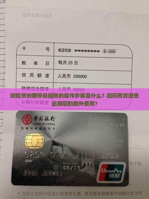 微粒贷协商停息挂账的操作步骤