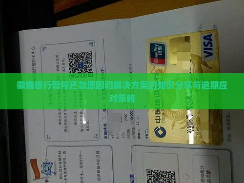 徽商银行暂停还款原因和解决方案