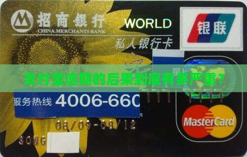 支付宝3万逾期的后果会怎样严重