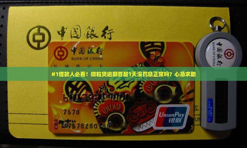 微粒贷逾期一天第一次没有罚息