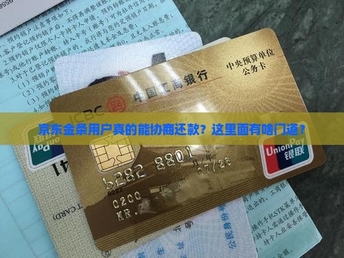京东金条有什么样的协商还款方案