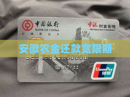 安徽农金还款宽限期
