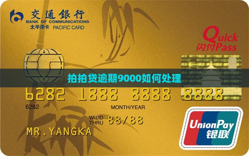 拍拍贷9000逾期如何处理