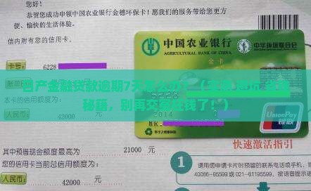 日产金融贷款逾期7天