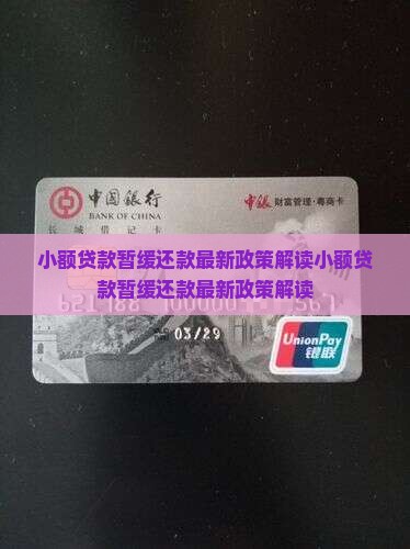 小额贷款暂缓还款