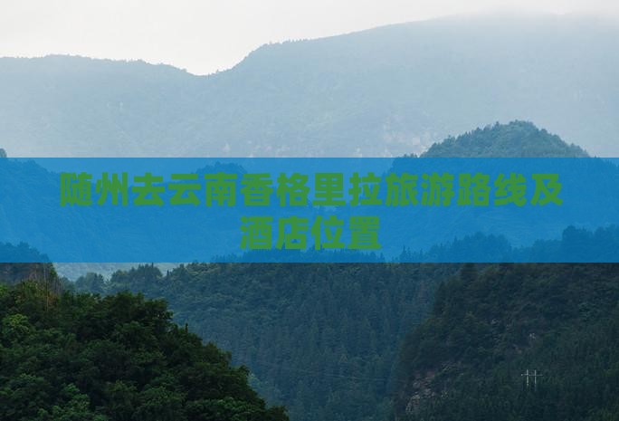 随州去云南香格里拉旅游路线及酒店位置
