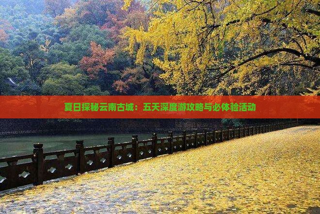 夏日探秘云南古城：五天深度游攻略与必体验活动