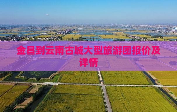 金昌到云南古城大型旅游团报价及详情