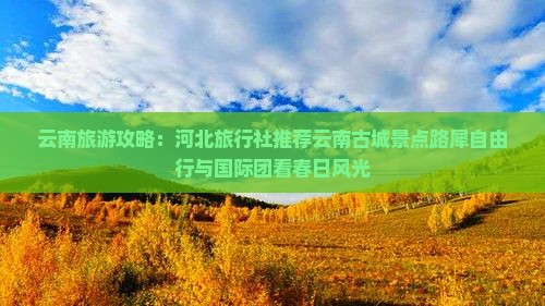 云南旅游攻略：河北旅行社推荐云南古城景点路犀自由行与国际团看春日风光