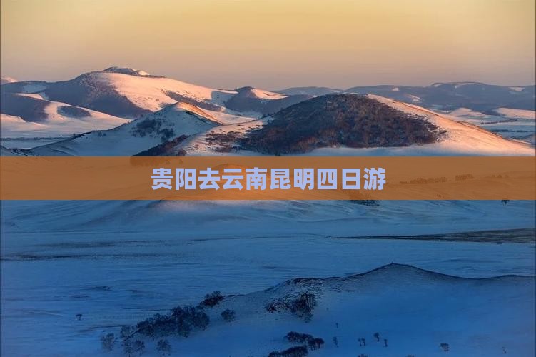 贵阳去云南昆明四日游