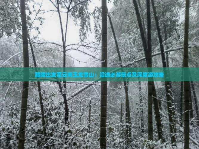 醴陵出发至云南玉龙雪山：沿途必游景点及深度游攻略