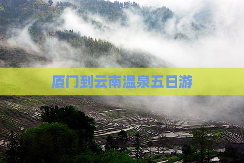 厦门到云南温泉五日游