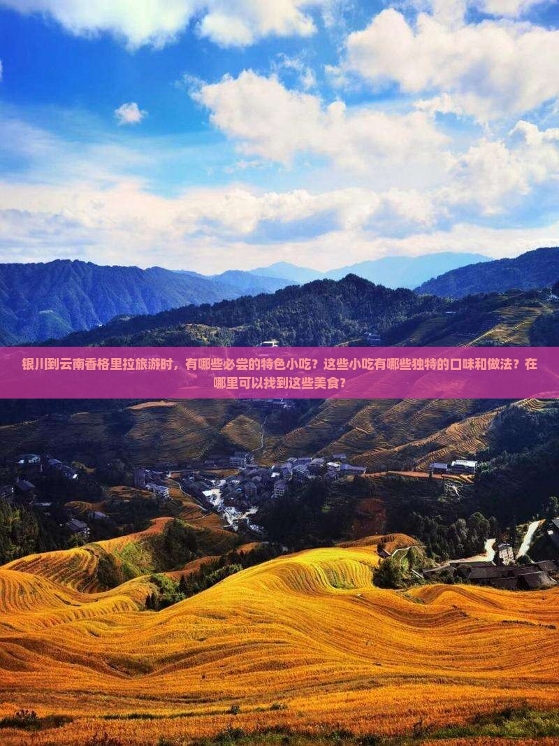 银川到云南香格里拉旅游小吃