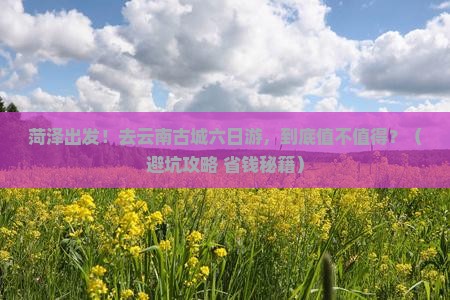菏泽去云南古城六日游