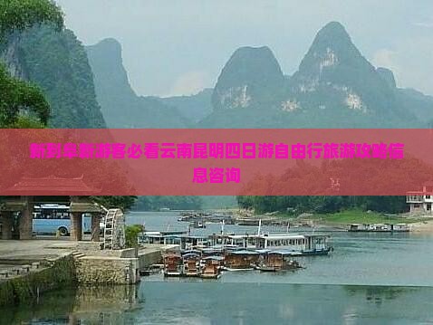 新到阜新游客必看云南昆明四日游自由行旅游攻略信息咨询