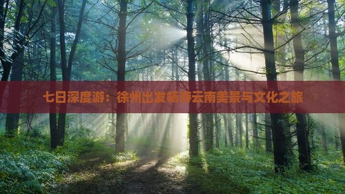 七日深度游：徐州出发畅游云南美景与文化之旅