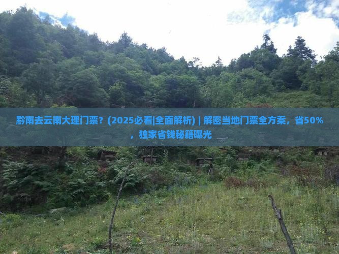 黔南去云南大理门票