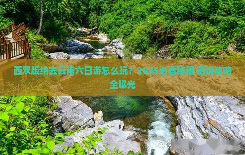 西双版纳去云南六日游