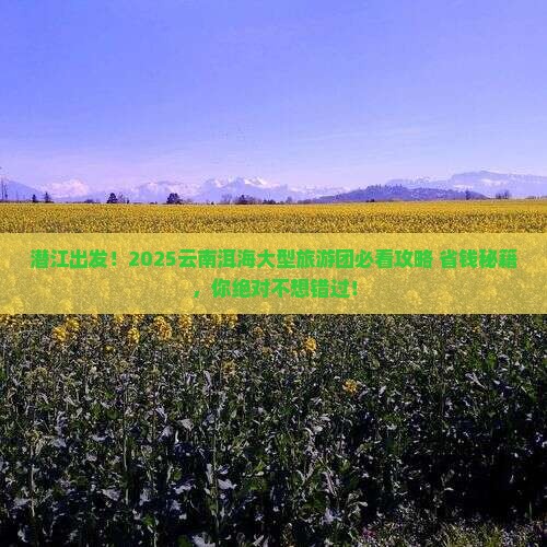 潜江到云南洱海大型旅游团