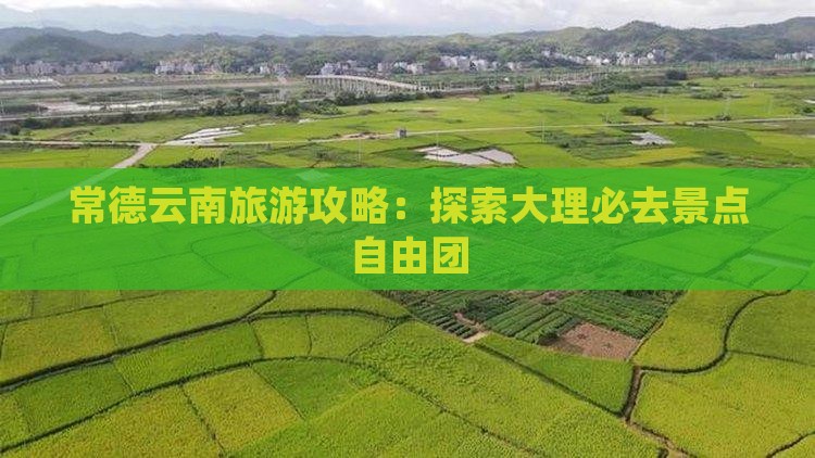 常德去云南大理自由团