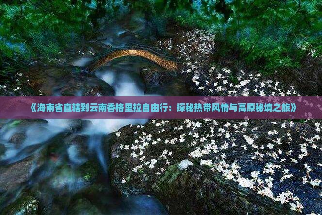 《海南省直辖到云南香格里拉自由行：探秘热带风情与高原秘境之旅》