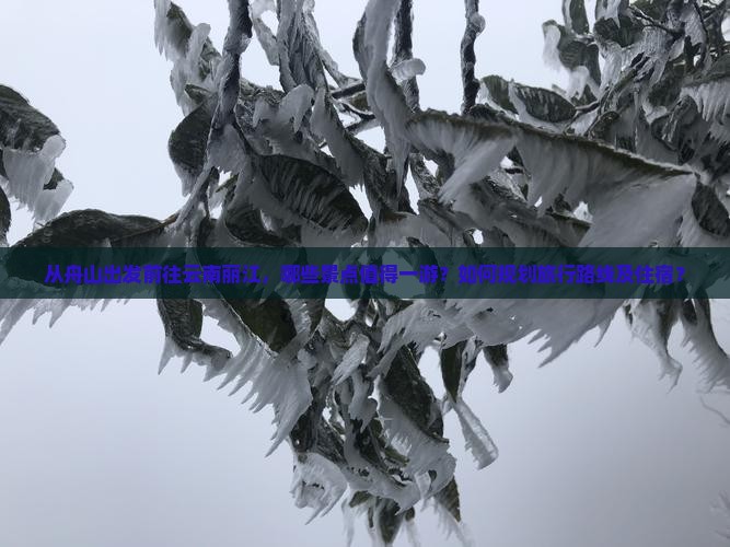 从舟山出发前往云南丽江，哪些景点值得一游？如何规划旅行路线及住宿？
